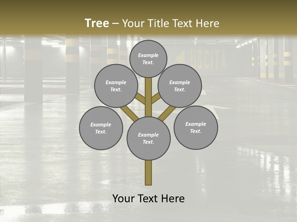 Garage Lights Pavement PowerPoint Template