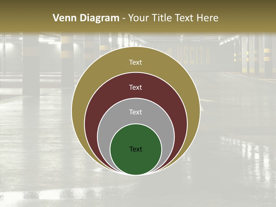 Garage Lights Pavement PowerPoint Template