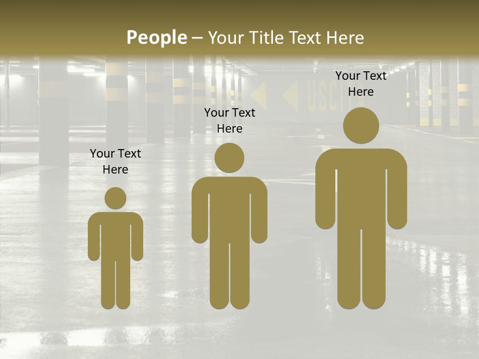 Garage Lights Pavement PowerPoint Template