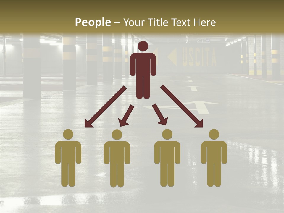 Garage Lights Pavement PowerPoint Template