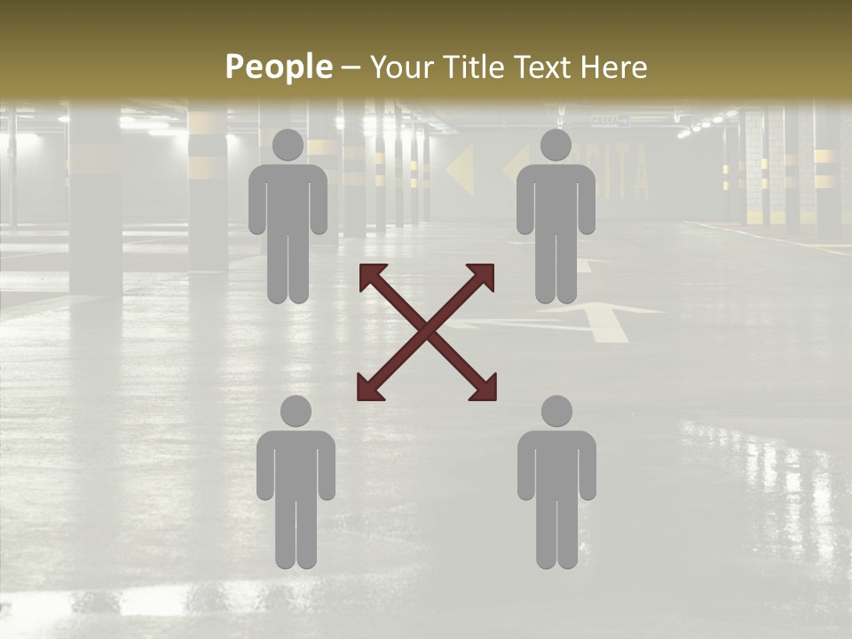 Garage Lights Pavement PowerPoint Template