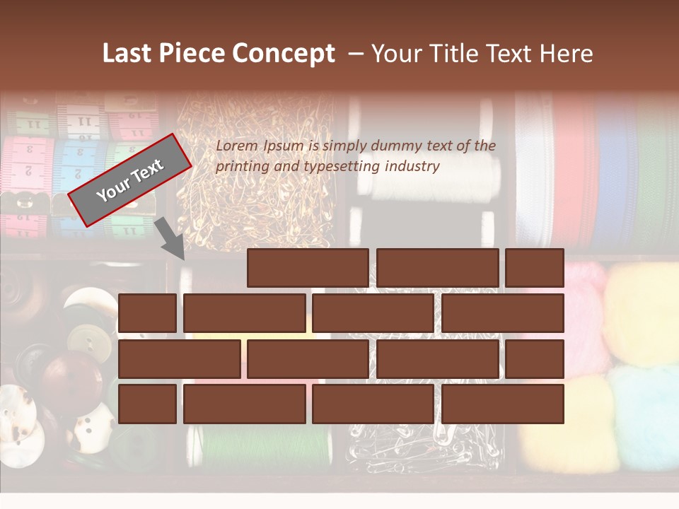 Stitch Grunge Tailor PowerPoint Template