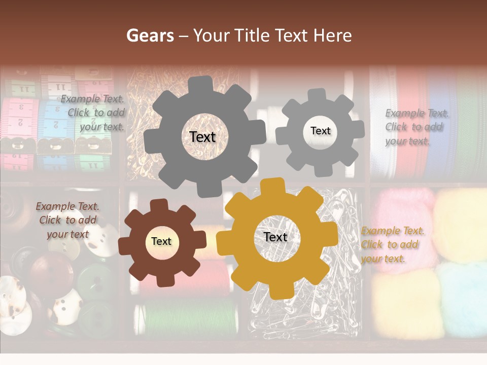 Stitch Grunge Tailor PowerPoint Template