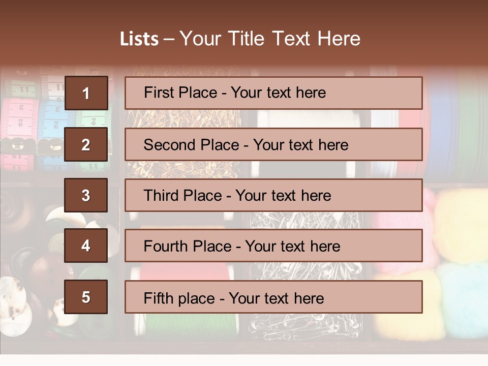 Stitch Grunge Tailor PowerPoint Template