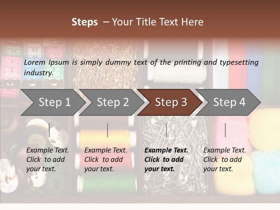 Stitch Grunge Tailor PowerPoint Template