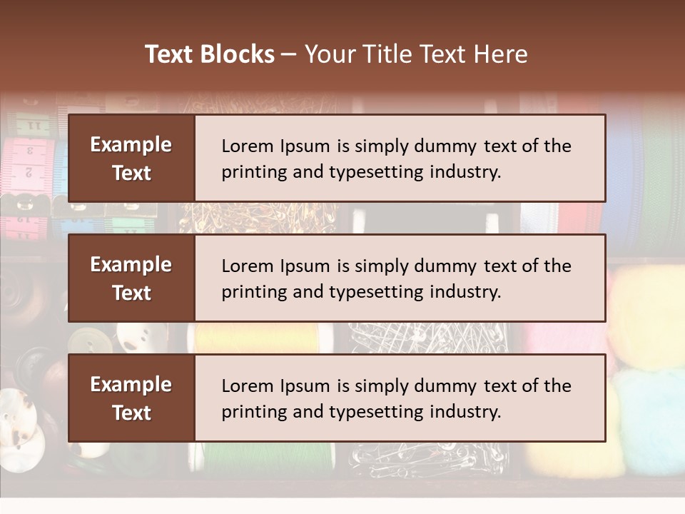 Stitch Grunge Tailor PowerPoint Template