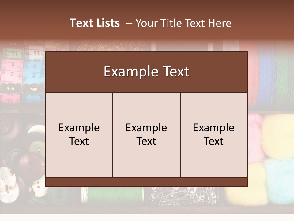 Stitch Grunge Tailor PowerPoint Template