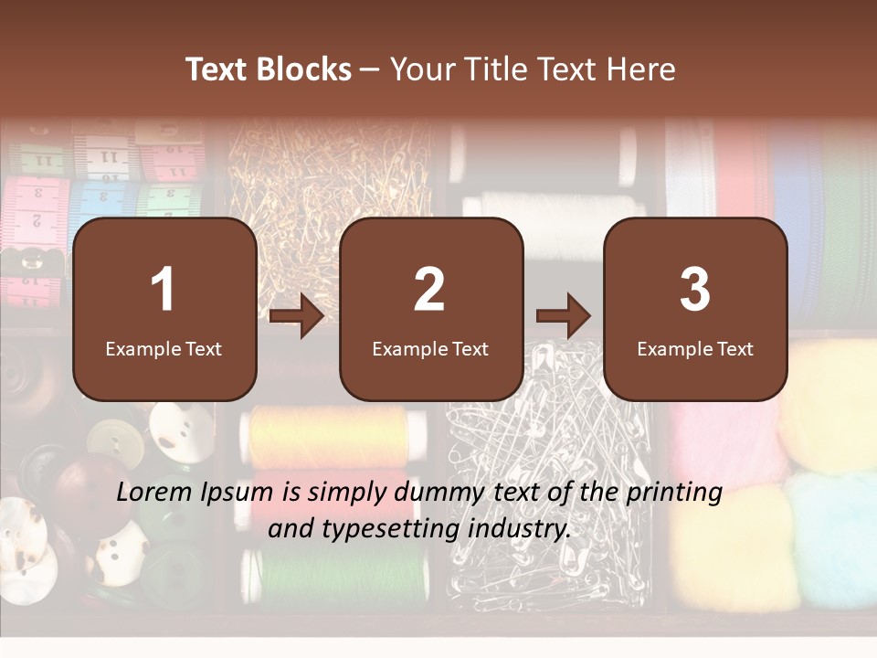 Stitch Grunge Tailor PowerPoint Template