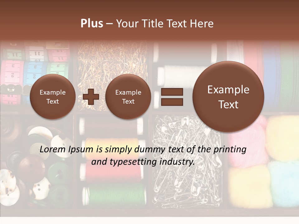 Stitch Grunge Tailor PowerPoint Template