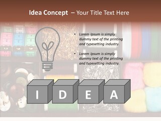Stitch Grunge Tailor PowerPoint Template