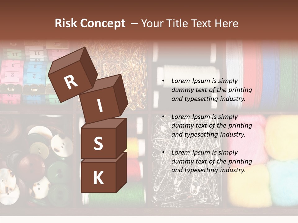 Stitch Grunge Tailor PowerPoint Template