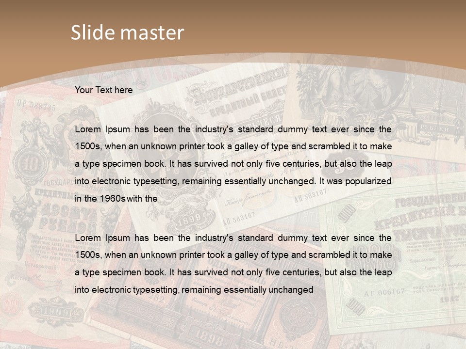 Empire Money Currency PowerPoint Template