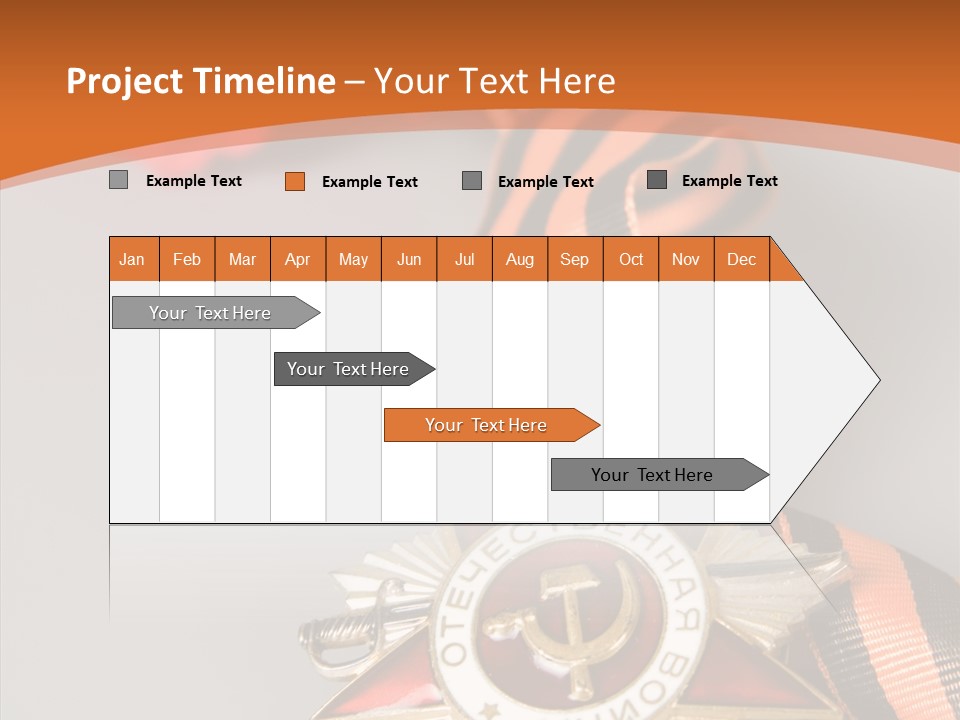 Striped Russia Old PowerPoint Template