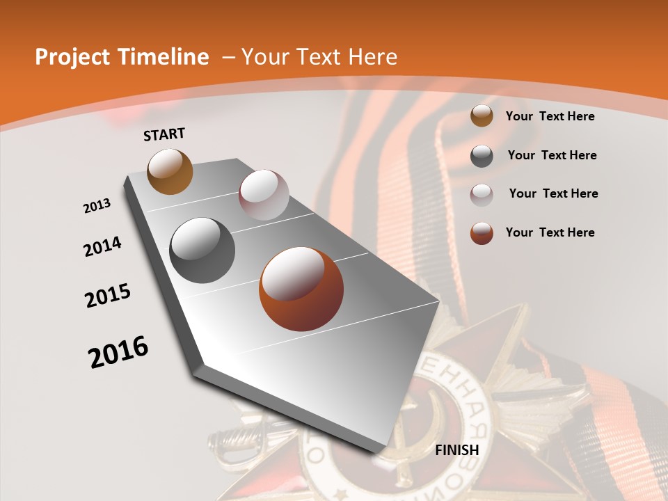 Striped Russia Old PowerPoint Template