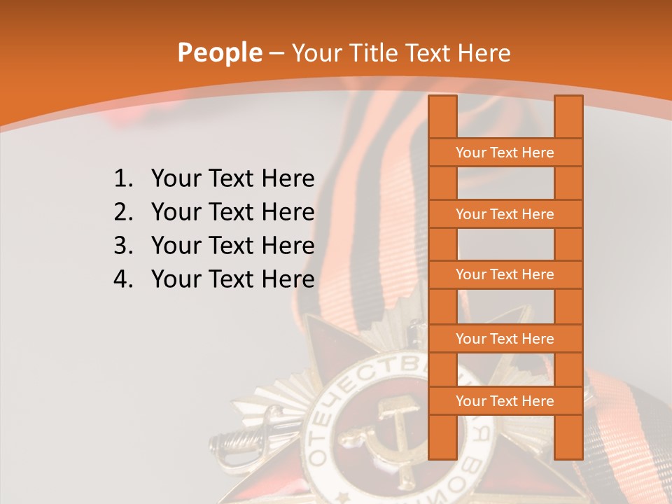 Striped Russia Old PowerPoint Template