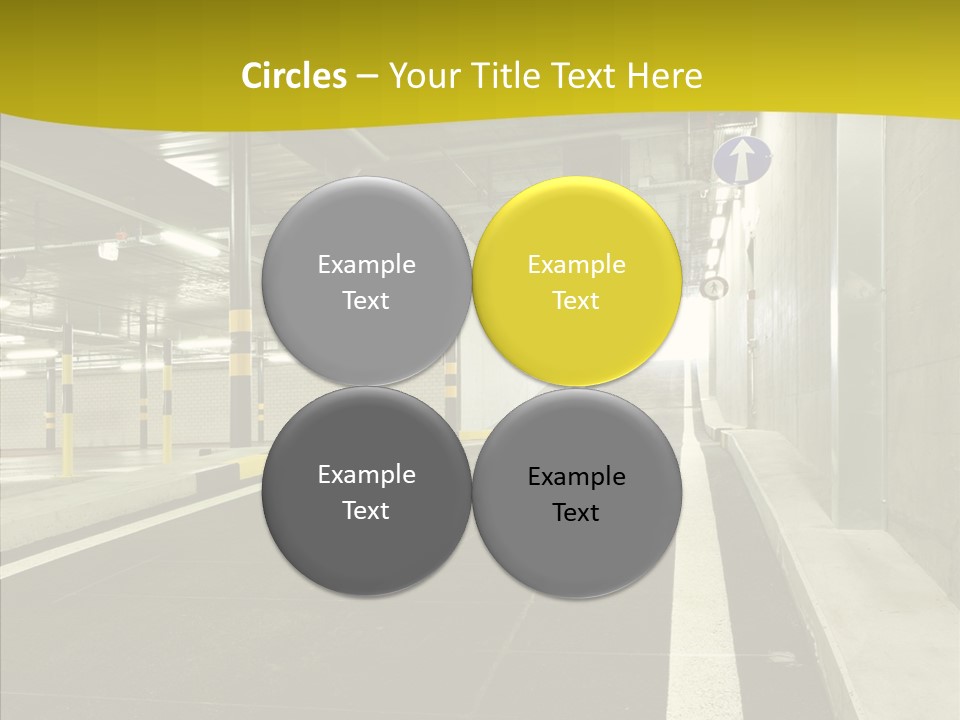 Transportation Illuminated Column PowerPoint Template