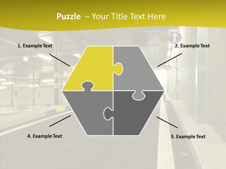Transportation Illuminated Column PowerPoint Template
