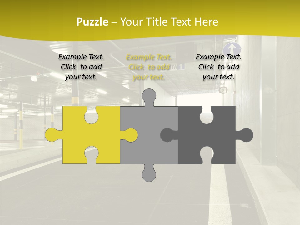 Transportation Illuminated Column PowerPoint Template