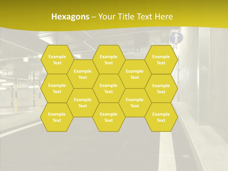 Transportation Illuminated Column PowerPoint Template