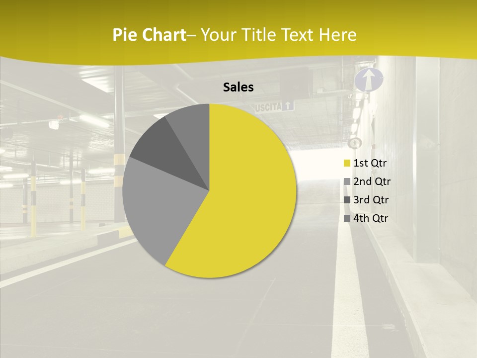 Transportation Illuminated Column PowerPoint Template