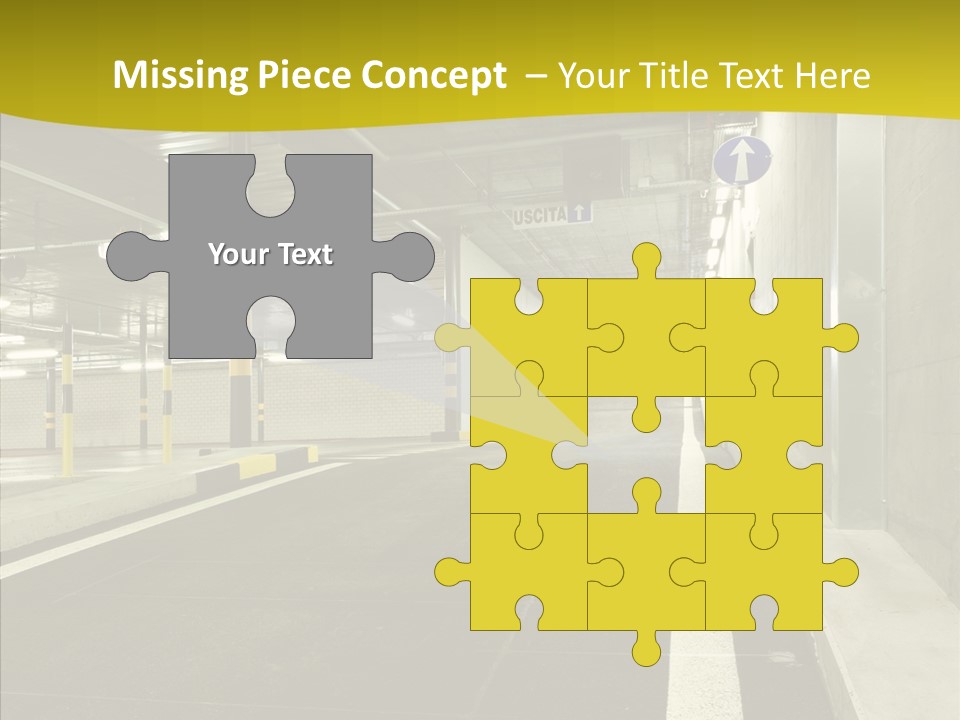 Transportation Illuminated Column PowerPoint Template