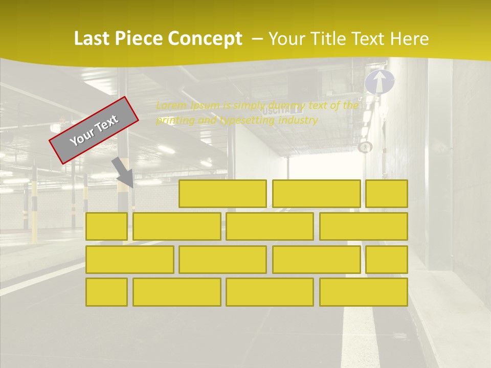 Transportation Illuminated Column PowerPoint Template