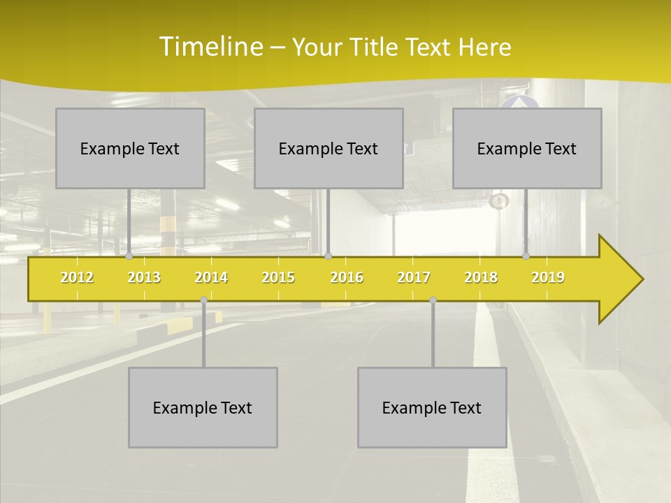 Transportation Illuminated Column PowerPoint Template
