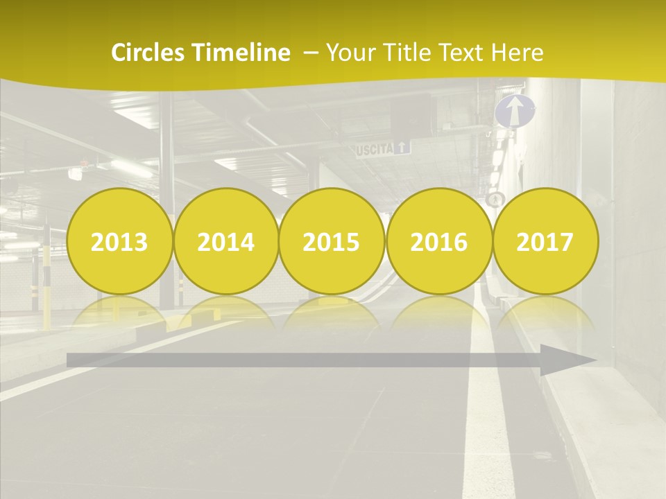 Transportation Illuminated Column PowerPoint Template