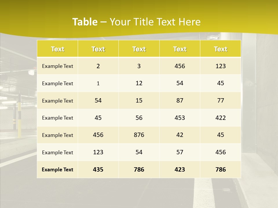 Transportation Illuminated Column PowerPoint Template