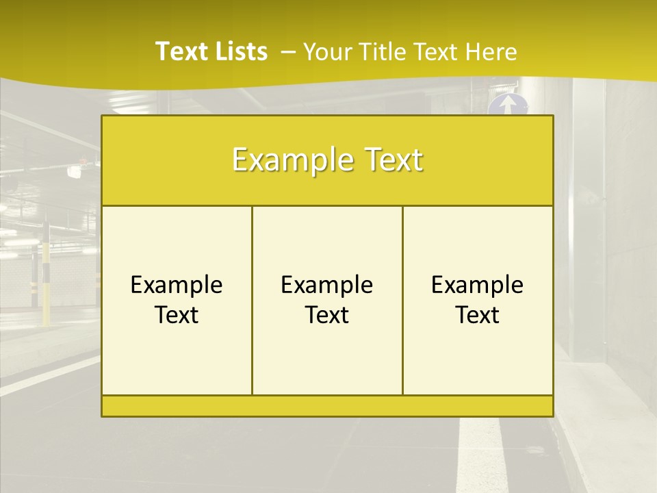 Transportation Illuminated Column PowerPoint Template