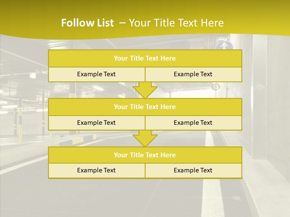 Transportation Illuminated Column PowerPoint Template