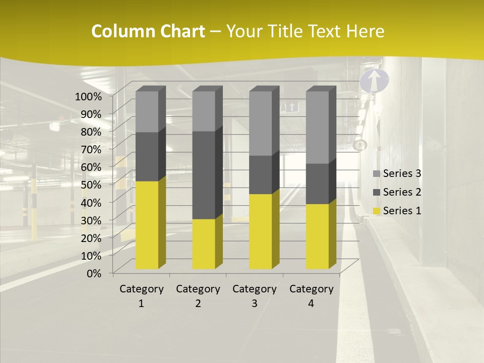 Transportation Illuminated Column PowerPoint Template