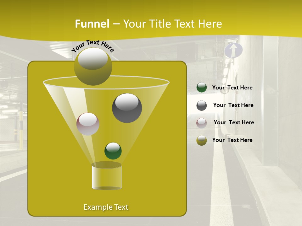 Transportation Illuminated Column PowerPoint Template