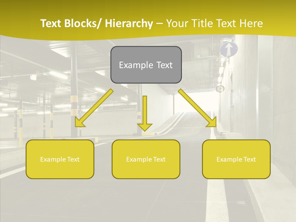 Transportation Illuminated Column PowerPoint Template