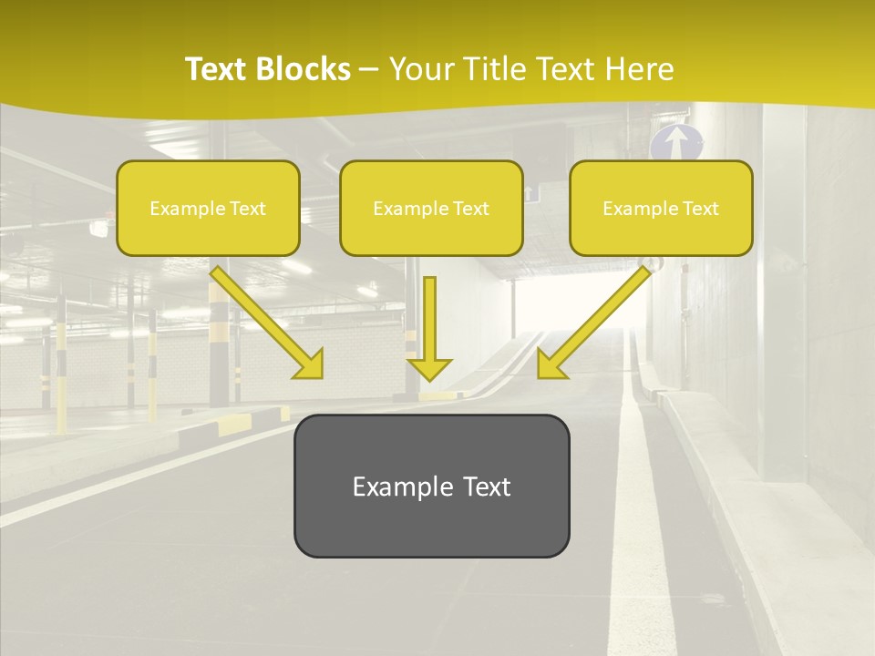 Transportation Illuminated Column PowerPoint Template
