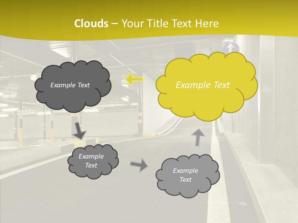 Transportation Illuminated Column PowerPoint Template