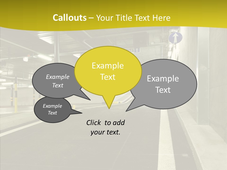 Transportation Illuminated Column PowerPoint Template