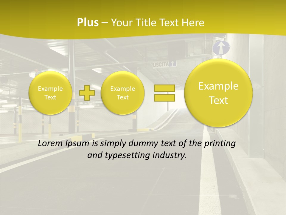 Transportation Illuminated Column PowerPoint Template