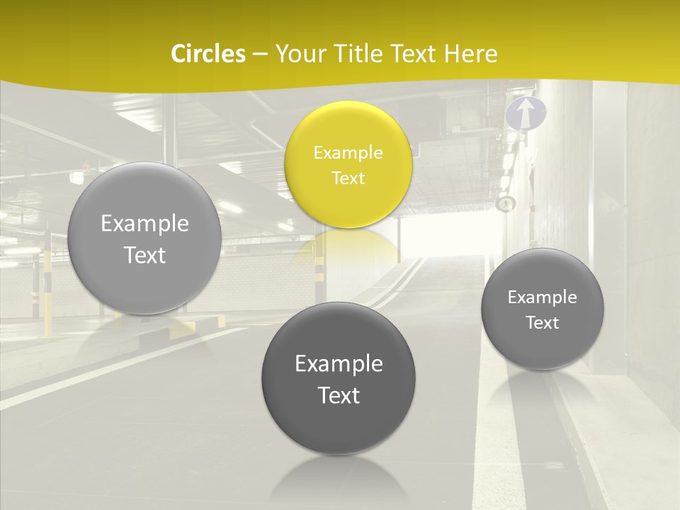 Transportation Illuminated Column PowerPoint Template