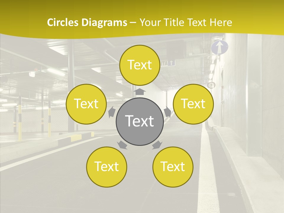 Transportation Illuminated Column PowerPoint Template