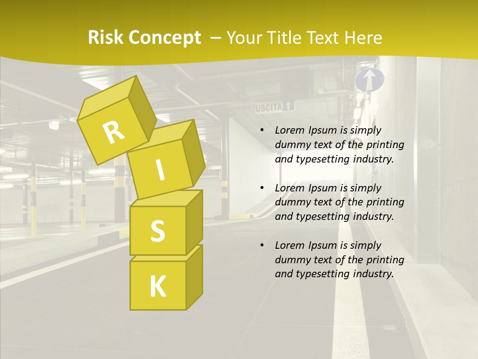 Transportation Illuminated Column PowerPoint Template