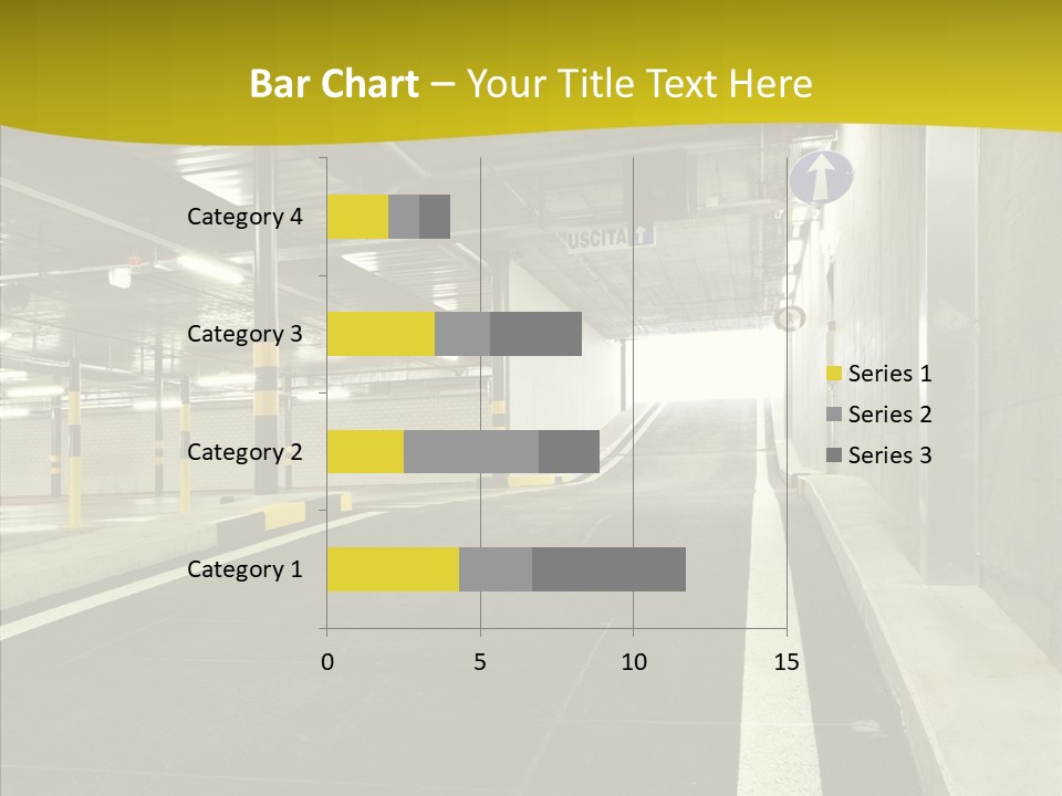 Transportation Illuminated Column PowerPoint Template