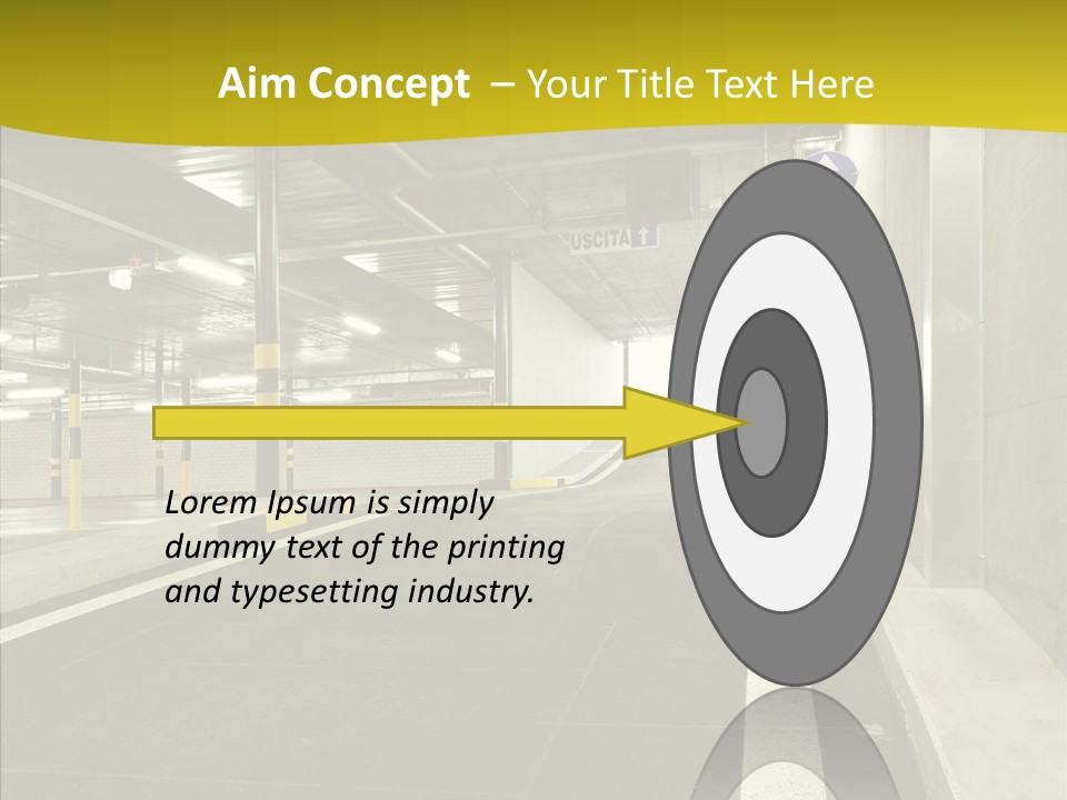Transportation Illuminated Column PowerPoint Template
