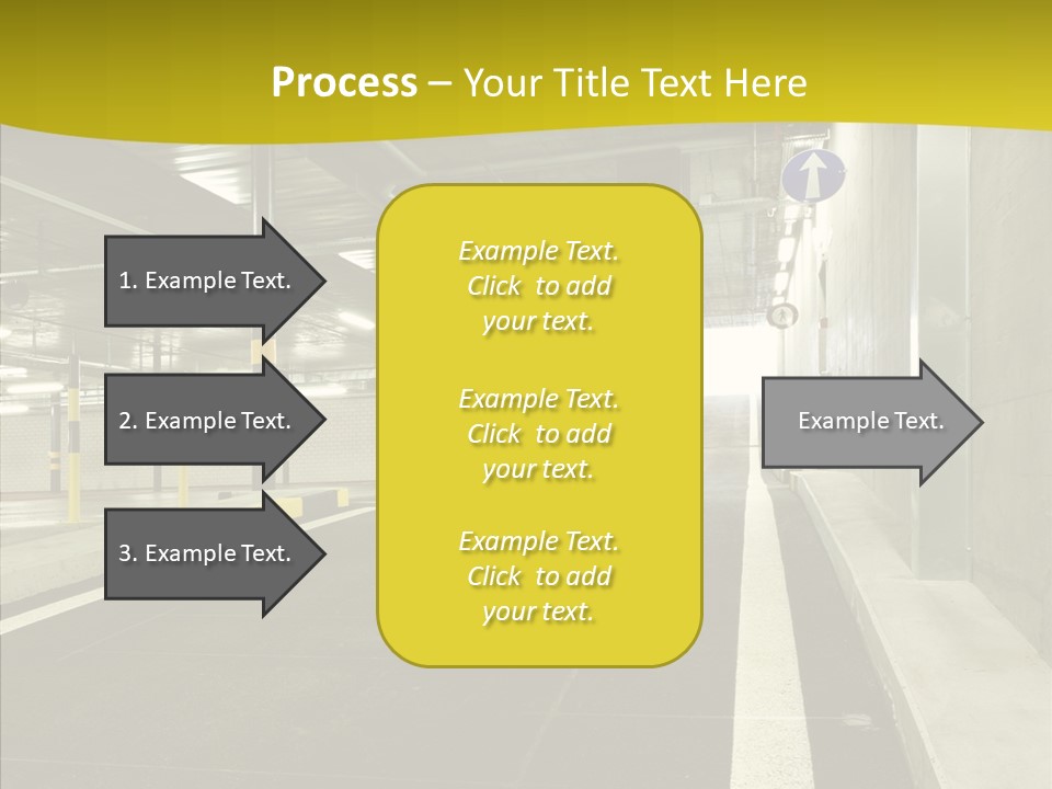 Transportation Illuminated Column PowerPoint Template