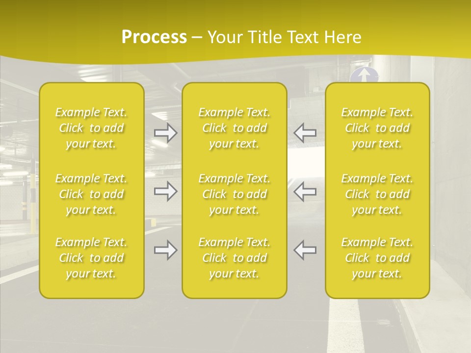 Transportation Illuminated Column PowerPoint Template