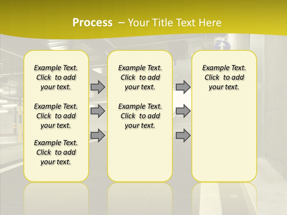 Transportation Illuminated Column PowerPoint Template