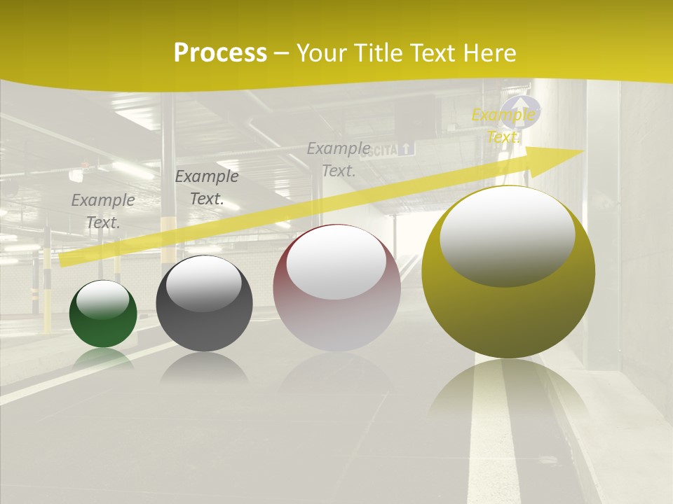Transportation Illuminated Column PowerPoint Template