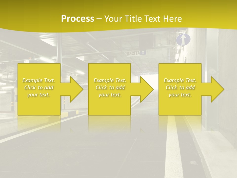 Transportation Illuminated Column PowerPoint Template