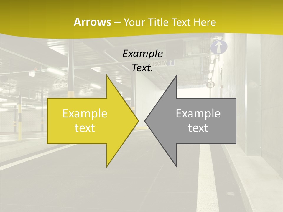 Transportation Illuminated Column PowerPoint Template