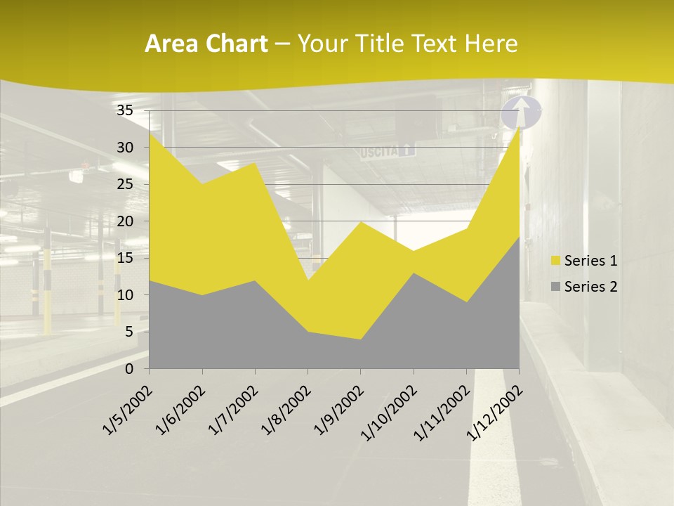 Transportation Illuminated Column PowerPoint Template